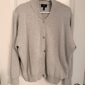 Marble Light Gray Knit Cardigan
